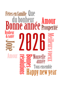 Voeux chaleureux et couleurs &eacute;clatantes 2026